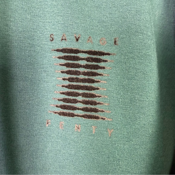 Savage X Fenty Forever Showgirl Hooded Graphic Sweatshirt Onsie - Picture 7 of 11